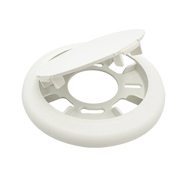Plafond afdekplaat universeel 2-delig rond Ø125mm wit - Afbeelding 5