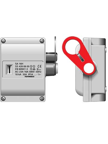 SA325HNeon werkschakelaar 3p+hc. 25A/415V M25 IP54