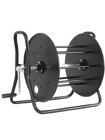 SK4600.S0 Lege haspel staal zwart incl Komb.S0