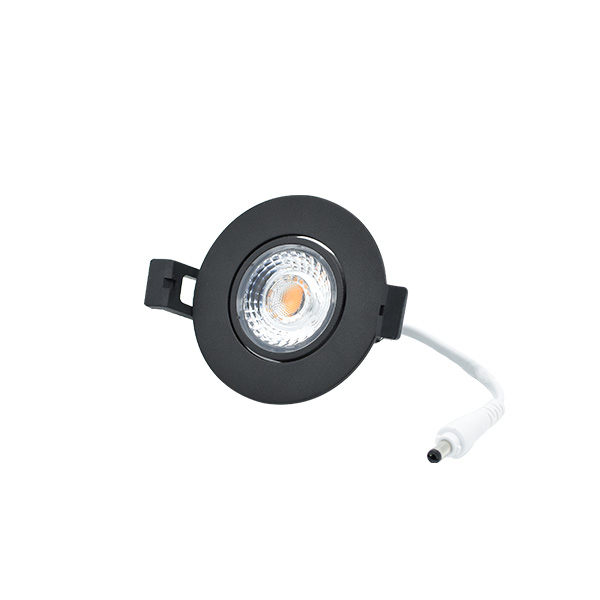 Camini led spot 8W Ø82mm CTA zwart kantelbaar dimbaar ex. driver