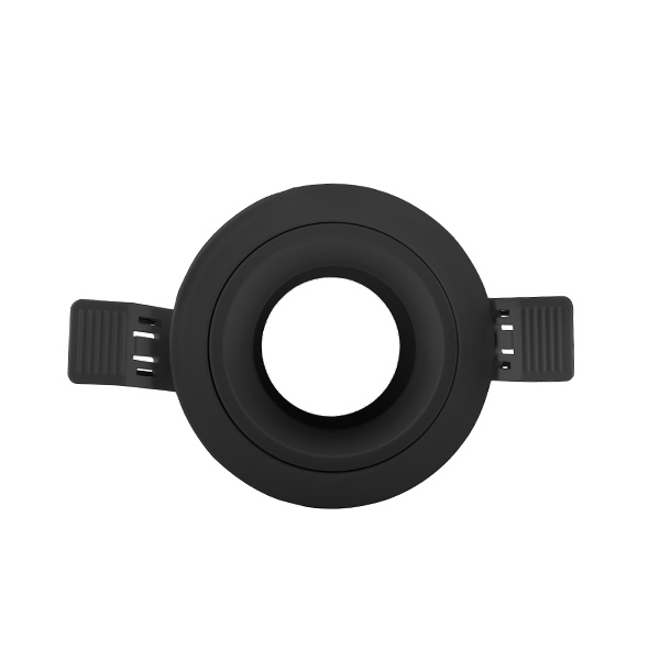 MR16 hotel frame 90mm rond groot zwart RAL7021 IP20